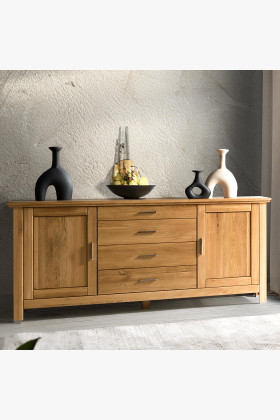 Masszív tömör tölgyfa komód hálószobába és nappaliba